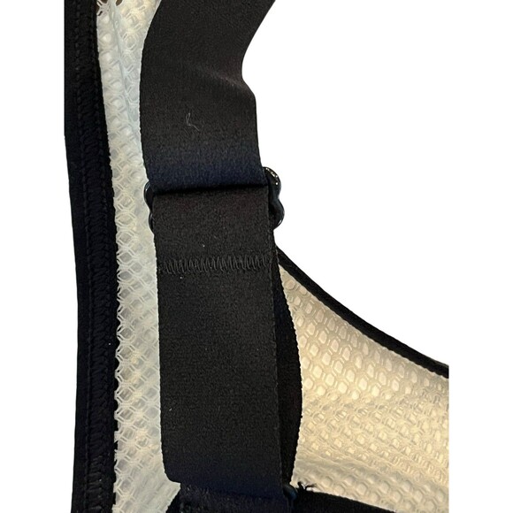 Victoria's Secret VSX Sport Wire Mesh Active Sport Bra Sz 32DD Purple Blck White - Picture 6 of 10